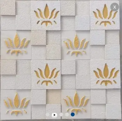 Lotus Mosaic Natural Stone Wall Cladding by EarthStona